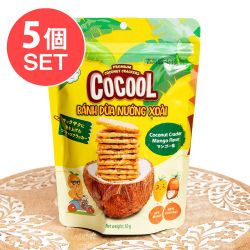 【5個セット】ローストココナッツクラッカー マンゴーフレーバー 50g【COCOOL】の画像