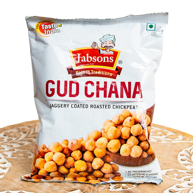 【24個セット】グッド チャナ 自然な甘み ひよこ豆のインドスナック Gud Chana 150g 2 - インドのスナック