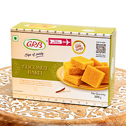 【ケース販売・12個セット】インドのお菓子 ココナッツバルフィ 200g - ココナッツのインド伝統菓子 - サブ2