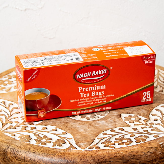 【24個セット】【WAGH BAKRI】プレミアム ティーバッグ Premium Tea Bags 3 - 裏面