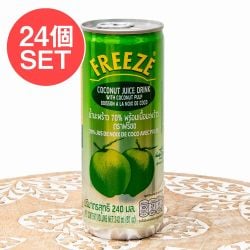 【24個セット】【FREEZE】ココナッツジュース　果肉入り　缶[240ml] - メイン