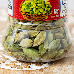 【5個セット】グリーンカルダモン ホール - Green Cardamom Whole 【50gボトル】 - サブ3