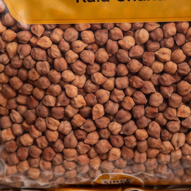 【送料無料・10個セット】黒ひよこ豆（カラチャナ Kala Chana） 1kg 3 - 皮付きで小ぶりの豆です。