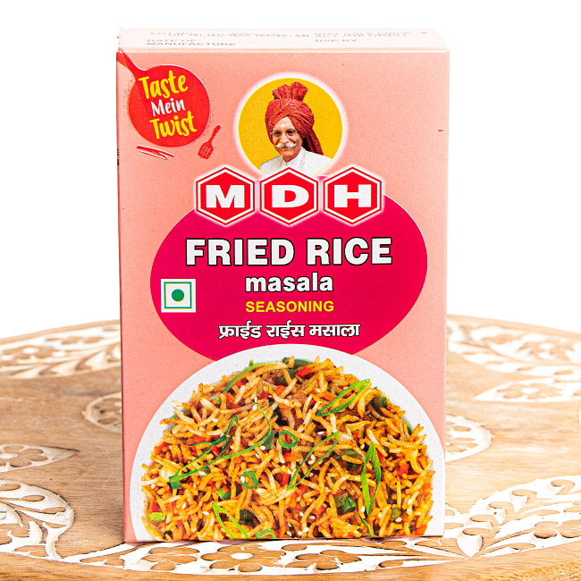 【10個セット】フライドライス マサラ - いつもの炒飯がインド風に！？ - 100g 小サイズ 【MDH】 2 - 表面です。