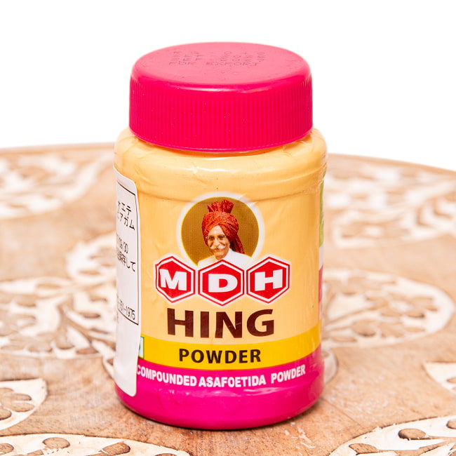 【10個セット】ヒーング - Hing 【MDH】50g 2 - インドらしい、可愛らしいデザインのボトルです。