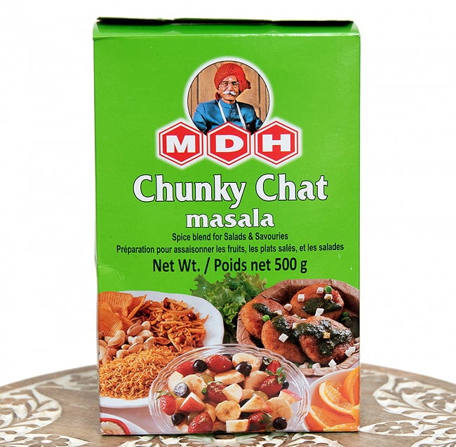 【送料無料・4個セット】チュンキー チャット マサラ スパイス ミックス - Chunky Chat Masala - 500g 大サイズ 【MDH】 2 - サラダ、和え物に最適なミックススパイス。カレーにも使えますよ。輸入時期の関係でパッケージか写真と異なる場合がございます。