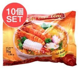 【10個セット】ミリケット ラウ タイ トム - LAU THAI TOM  海老トムヤム風 インスタントヌードル 75gの数割選択写真