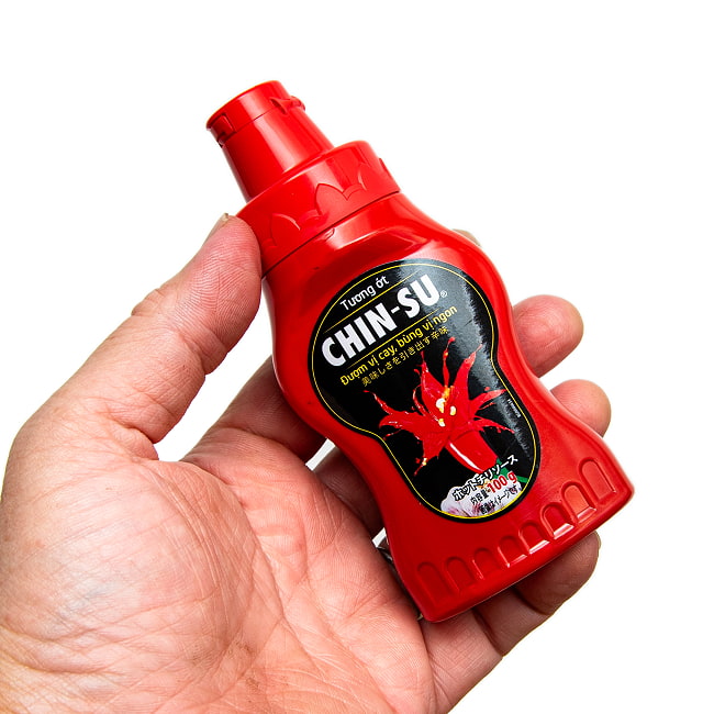 【3個セット】ベトナム産 チンスー チリソース 100g - CHIN-SU CHILLI SAUCE 4 - このくらいのサイズ感です。