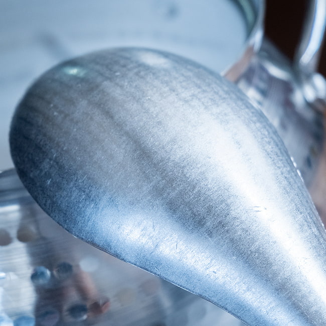 【10個セット】ベトナムの昔ながらの特大レンゲ　無骨でかわいいアルミ製　取り分け　サービング用 5 - 拡大写真です