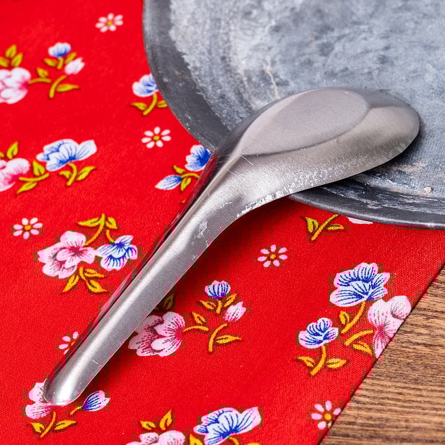 【3個セット】ベトナムのしまうまマーク付き　屋台のレンゲ　スプーン 6 - 裏面の写真です