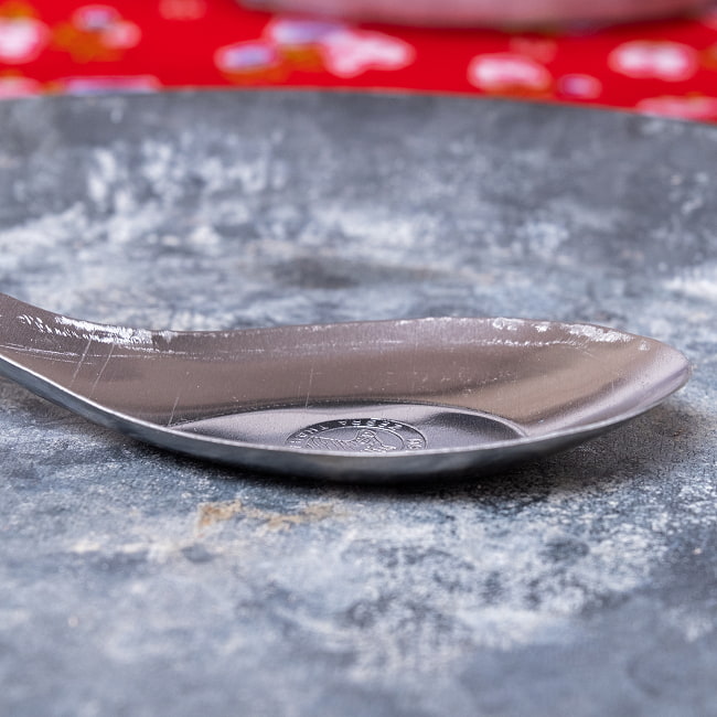 【5個セット】ベトナムのしまうまマーク付き　屋台のレンゲ　スプーン 4 - 拡大写真です