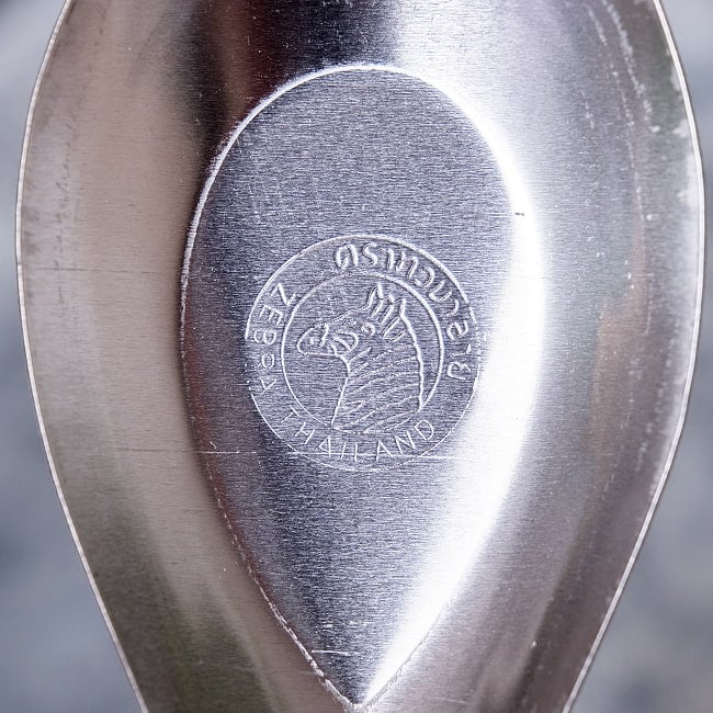 【30個セット】ベトナムのしまうまマーク付き　屋台のレンゲ　スプーン 10 - シマウマのロゴが付いています。タイのZEBRAブランドではないのでご注意ください。