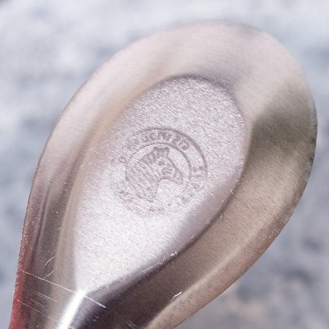 【30個セット】ベトナムのしまうまマーク付き　屋台のレンゲ　スプーン 11 - 裏面の写真です