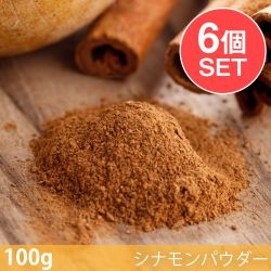 【6個セット】【100g】シナモンパウダー - Cinnamon Powder