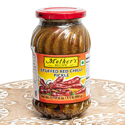【6個セット】スパイスを詰めたレッドチリの辛口アチャール - 500g【Mother's】 - サブ2