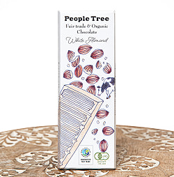【6個セット】フェアトレード＆オーガニックチョコ・板チョコオーガニック ホワイト・アーモンド[40g][12個までメール便可] - サブ2