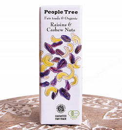 【6個セット】フェアトレード＆オーガニックチョコ・板チョコオーガニック レーズン＆カシューナッツ[50g][12個までメール便可] - サブ2
