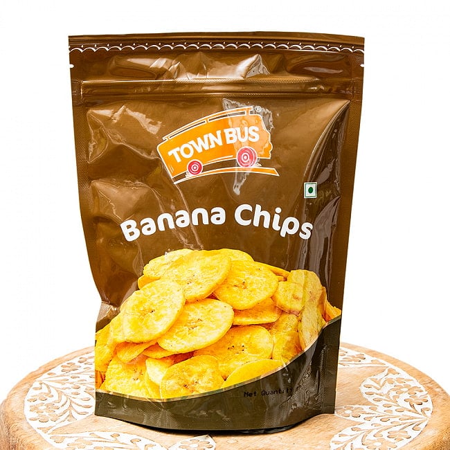 【6個セット】南インドの甘くないおやつ バナナチップス Banana Chips 170g【TOWNBUS】 2 - タミル・ナードゥ州のブランドからバナナチップスです。