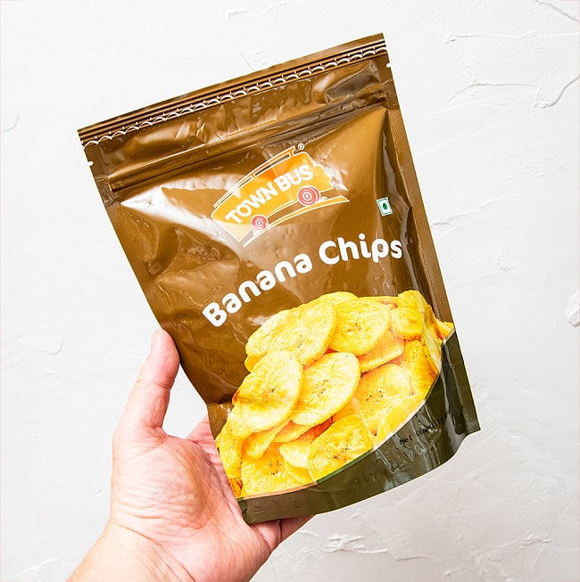 【6個セット】南インドの甘くないおやつ バナナチップス Banana Chips 170g【TOWNBUS】 4 - たっぷりあります。