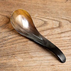 【6個セット】水牛の角のれんげ　キャトルホーン　美しいべっ甲模様[約13cm×4.2cm] - サブ3