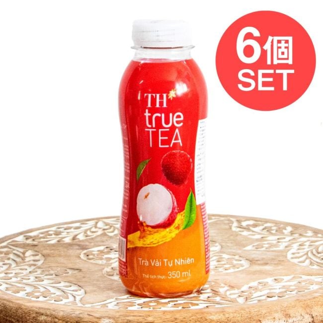 【6個セット】ライチティー TH true TEA - 350mlの写真