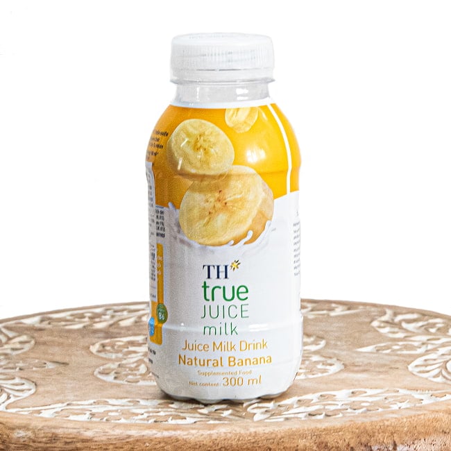 【6個セット】バナナ ジュース ミルク 300ml - TH true 2 - 表面です。