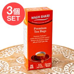 【3個セット】【WAGH BAKRI】プレミアム ティーバッグ Premium Tea Bags - メイン