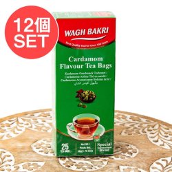 【ケース販売・12個セット】【WAGH BAKRI】カルダモン フレーバーティー ティーバッグ Cardamom Flavour Tea Bagsの商品写真