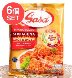 【6個セット】【SASA】インドネシア風 唐揚げ粉 - TEPUNG BUMBU SERBAGUNA - HOT&SPICY - メイン