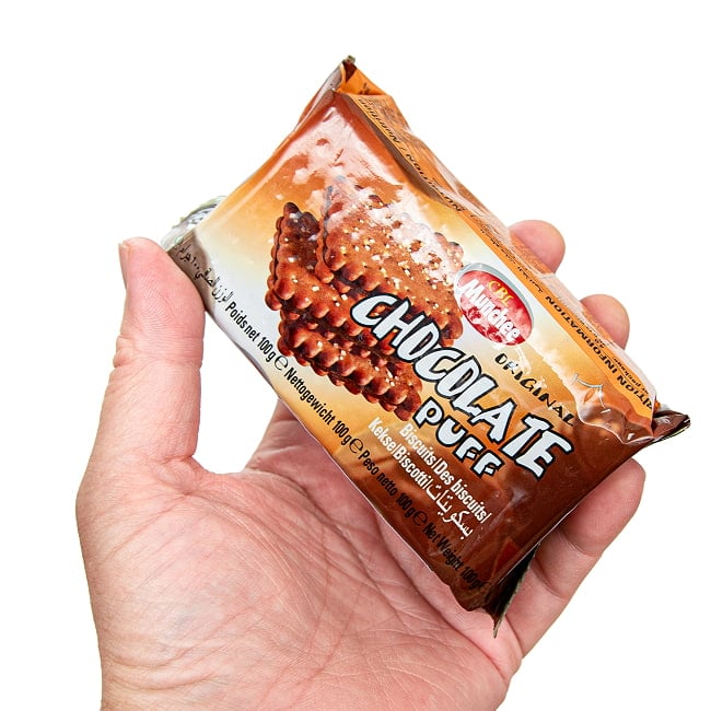 【3個セット】スリランカ チョコレートパフ 100g - CBL 4 - このくらいのサイズ感です。