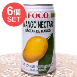 【6個セット】FOCO マンゴージュース 350ml缶 - メイン