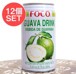 【12個セット】グアバジュース - GUAVA DRINK - FOCO[350ml] - メイン