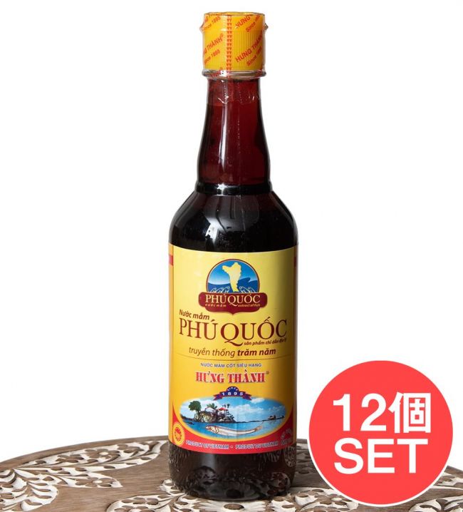 【12本セット】ニョクマム 500ml - フーコック島産 高品質 【HungThanh】の写真セット,魚醤,ヌックマム,HungThanh,ベトナム料理,ニョクマム,醤油,フォー,生春巻き,ヌクマム