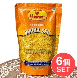【6個セット】インドのお菓子 ひよこ豆粉で作ったヌードルスナック - ブジア セヴ - Bhujia Sevの商品写真