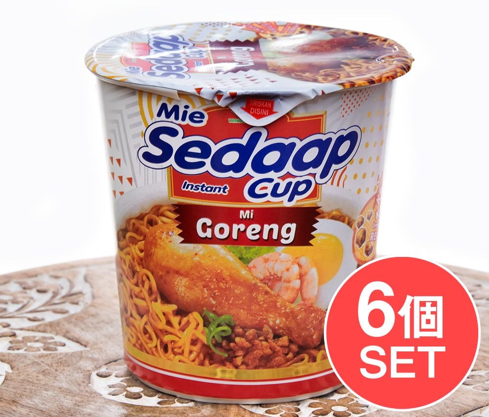 6個セット インドネシア風カップ焼きそば ミーゴレン味 Mi Goreng の通販 Tirakita Com