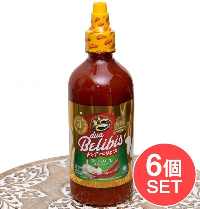 【6個セット】ドゥアベリビス - dua Belibis - チリソース[535ml]の写真1枚目です。セット,Dua Belibis,チリソース,唐辛子,インドネシア料理,サンバル