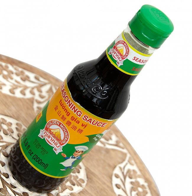 【6個セット】シーズニングソース  - 金山鮮醤油精[200ml][Golden Mountain] 3 - 斜めから撮影しました