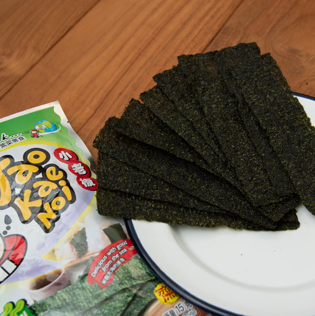 【6個セット】タイののりスナック - Tao Kae Noi 小老板  タオケーノーイ[オリジナル味] 8 - 中を開けてみました