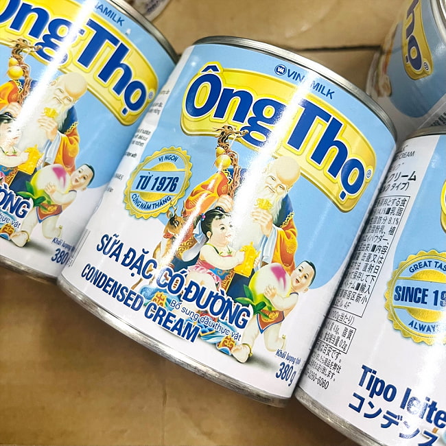 【6個セット】コンデンスクリーム ヴィナミルク 380g[VinaMilk] 9 - 柔らかい為、缶の一部が凹んでしまっている場合がございます。予めご了承くださいませ。