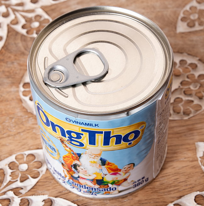 【12個セット】コンデンスクリーム ヴィナミルク 380g[VinaMilk] 3 - 開けるのが簡単なプルトップ式です