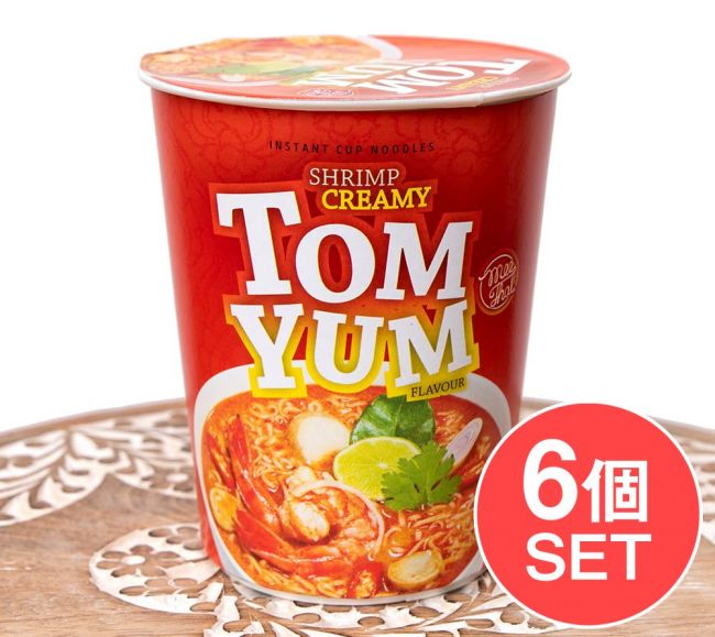 【6個セット】ミータイ クリーミー トムヤンクン ヌードルの写真1枚目です。セット,タイ料理,ヌードル,インスタント,カップ麺