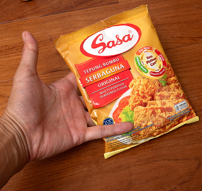 【6個セット】インドネシア風 辛口唐揚げ粉 - TEPUNG BUMBU SERBAGUNA - HOT&SPICY 【SASA】 5 - 裏面です