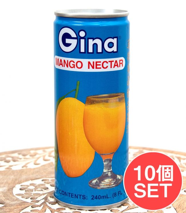 【10個セット】マンゴー ドリンク - MANGO NECTAR[240ml]の写真1枚目です。セット,ジュース,フィリピンのドリンク