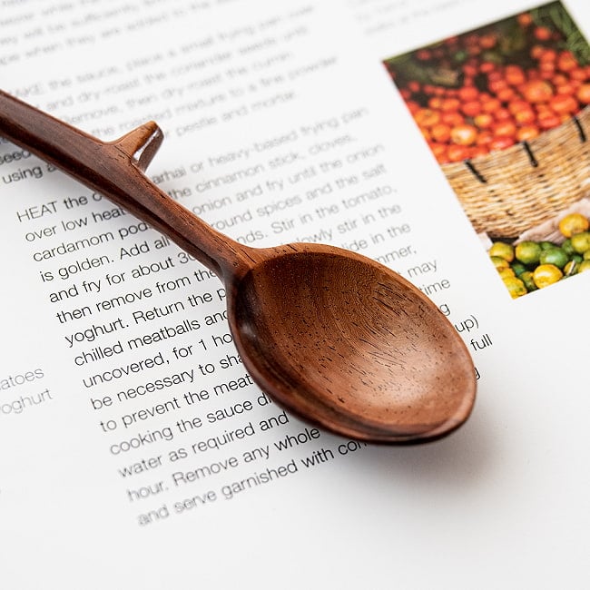 【4個セット】ベトナムの枝デザイン ウッドスプーン 20cm 4 - 細部を見てみました。