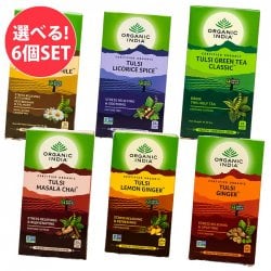 【自由に選べる6個セット・送料無料】トゥルシーティ　Tulsi Original  (25包) 【Organic India】(SET-FOOD-650)