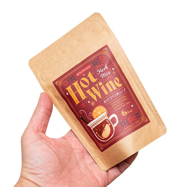 【6個セット】ホットワインハーブミックス - Hot Wine Herb MIx【8袋】 【Tea Boutique】 4 - これくらいのサイズ感です。