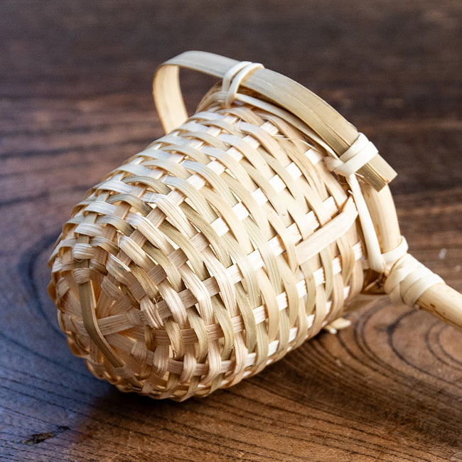 【送料無料・6個セット】ベトナムの竹製 茶こし 10 - 2：少し丸め