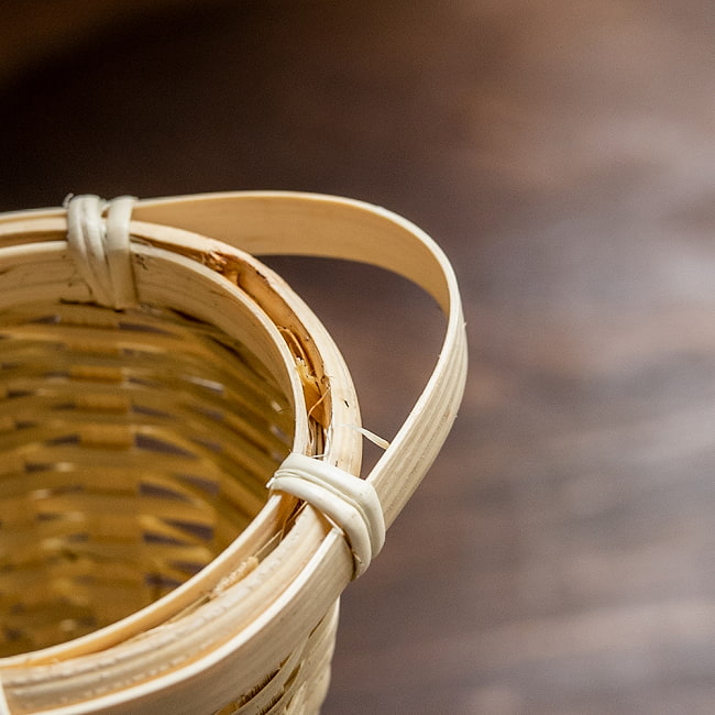 【送料無料・6個セット】ベトナムの竹製 茶こし 5 - フックにかけやすい取っ手がついています。