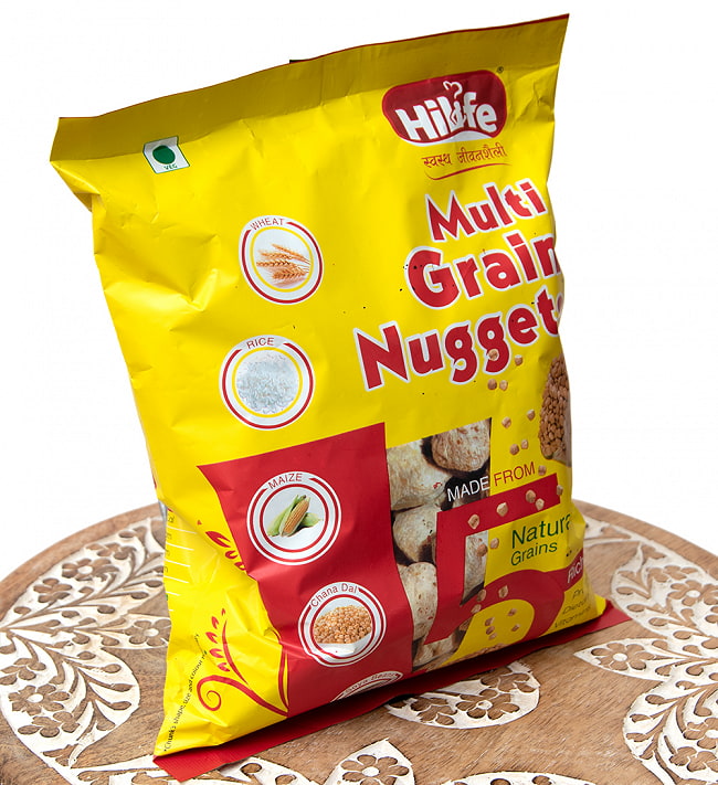【6個セット】５つの穀物から作られたマルチ グレイン ナゲット 200g 【Hi Life ハイライフ】 3 - 斜めから撮影しました