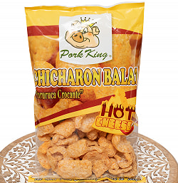 【6個セット】チチャロン バラット - 豚皮の唐揚げ CHICHARON BALAT Hot Cheese - ホットチーズ味 〔Pork-King〕 - サブ2